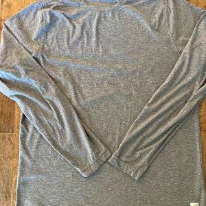 Vuori ponto long sleeve size large grey brown